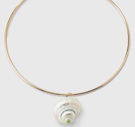 Shell Collar Necklace - A New Day™ Gold