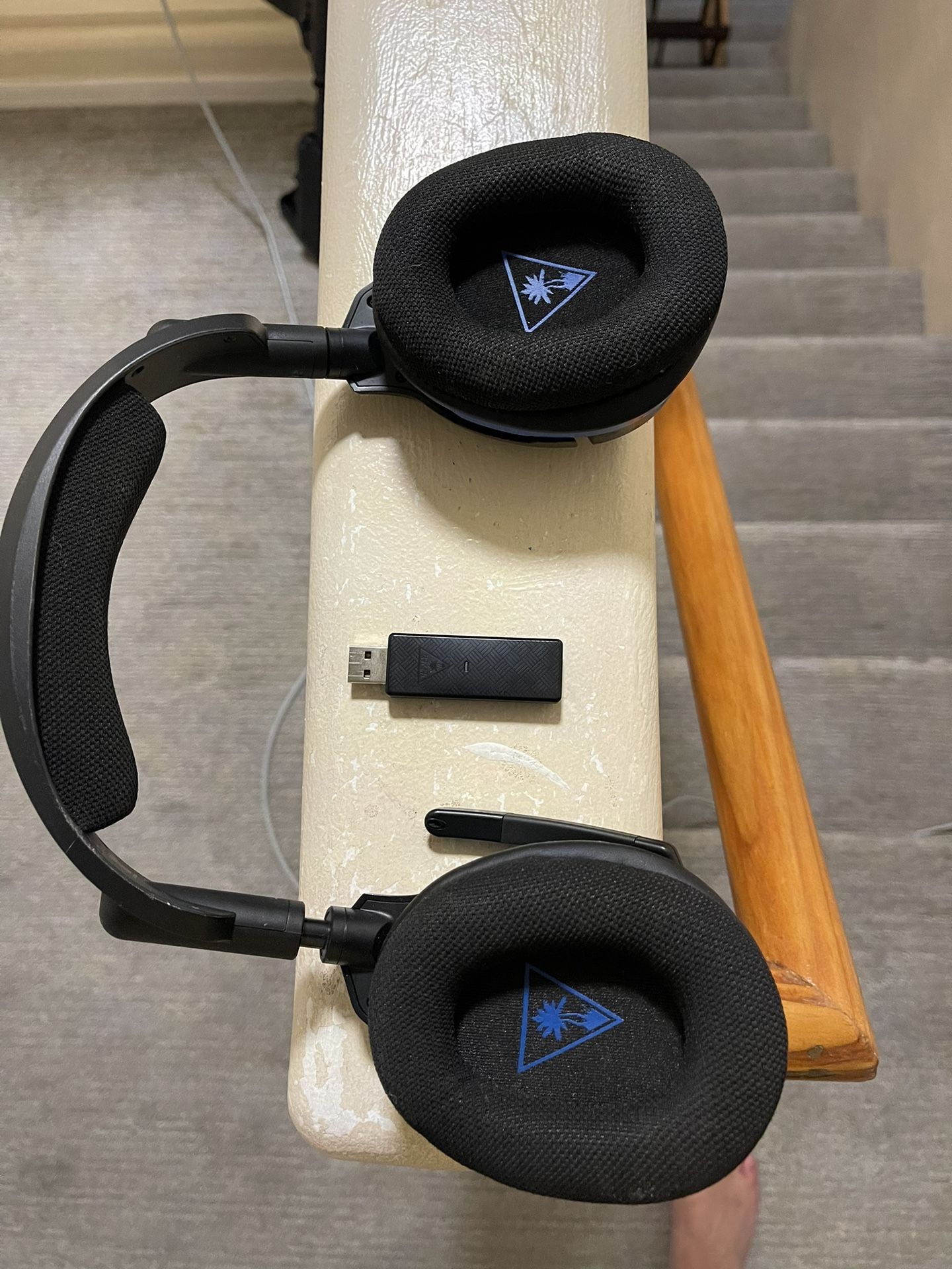 Black And Blue Turtle Beach Wireless headset