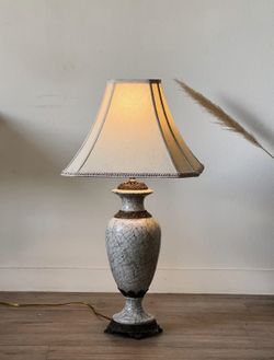 antique vintage marble table lamp