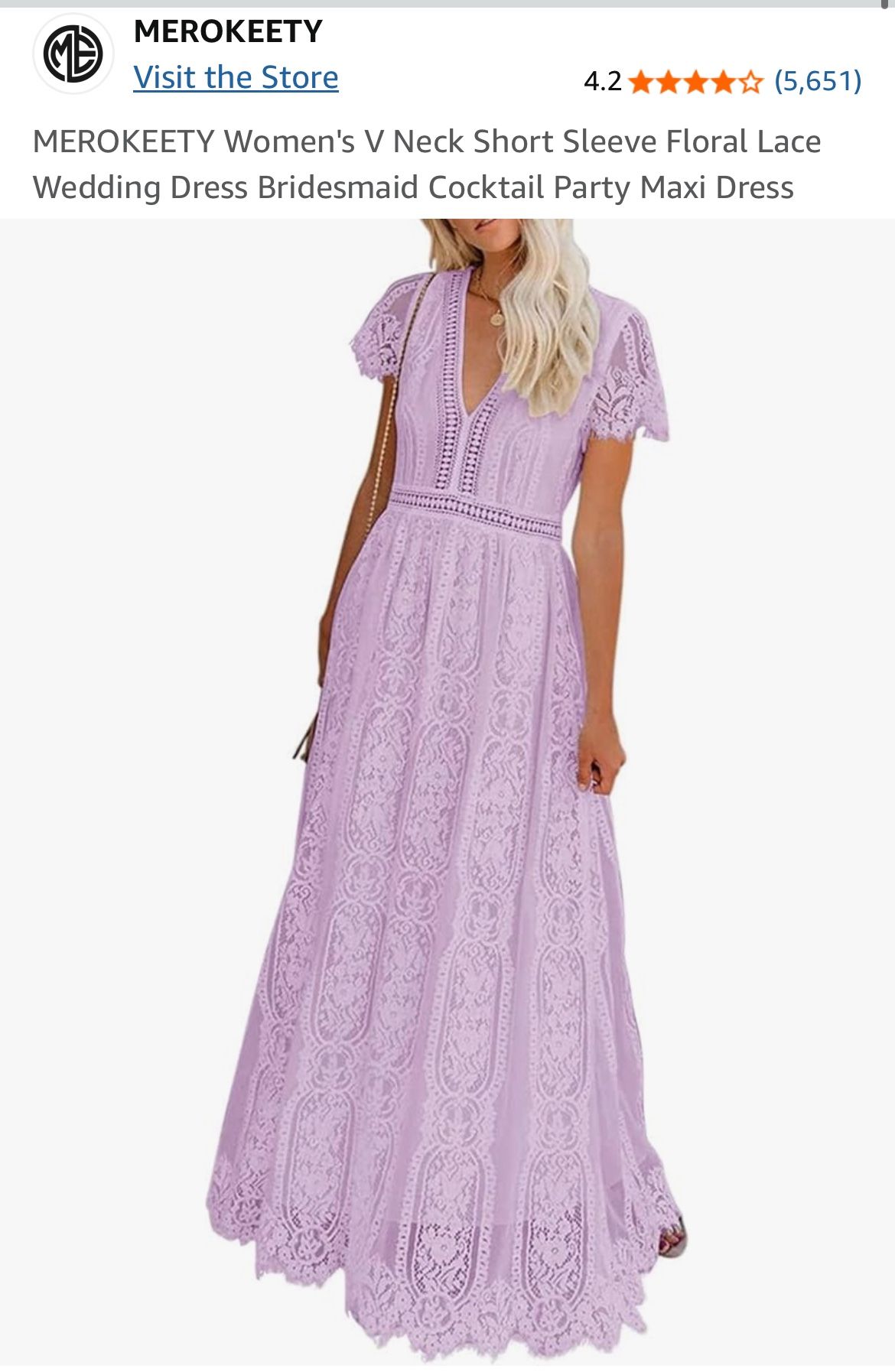 Lavender lilac Dress Purple