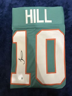 Tyreek Hill ( The Cheetah) Signed Dolphins Jersey