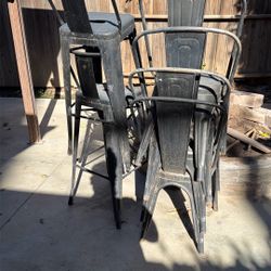 Chair Bundle Metal Used And Still Good $40