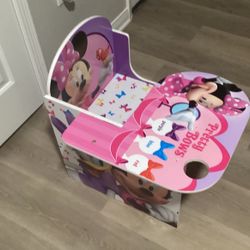 Disney minnie mouse chair desk with storage bin sale