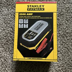 Stanley FATMAX 2500 Amp Lithium Battery Charger Jump Starter