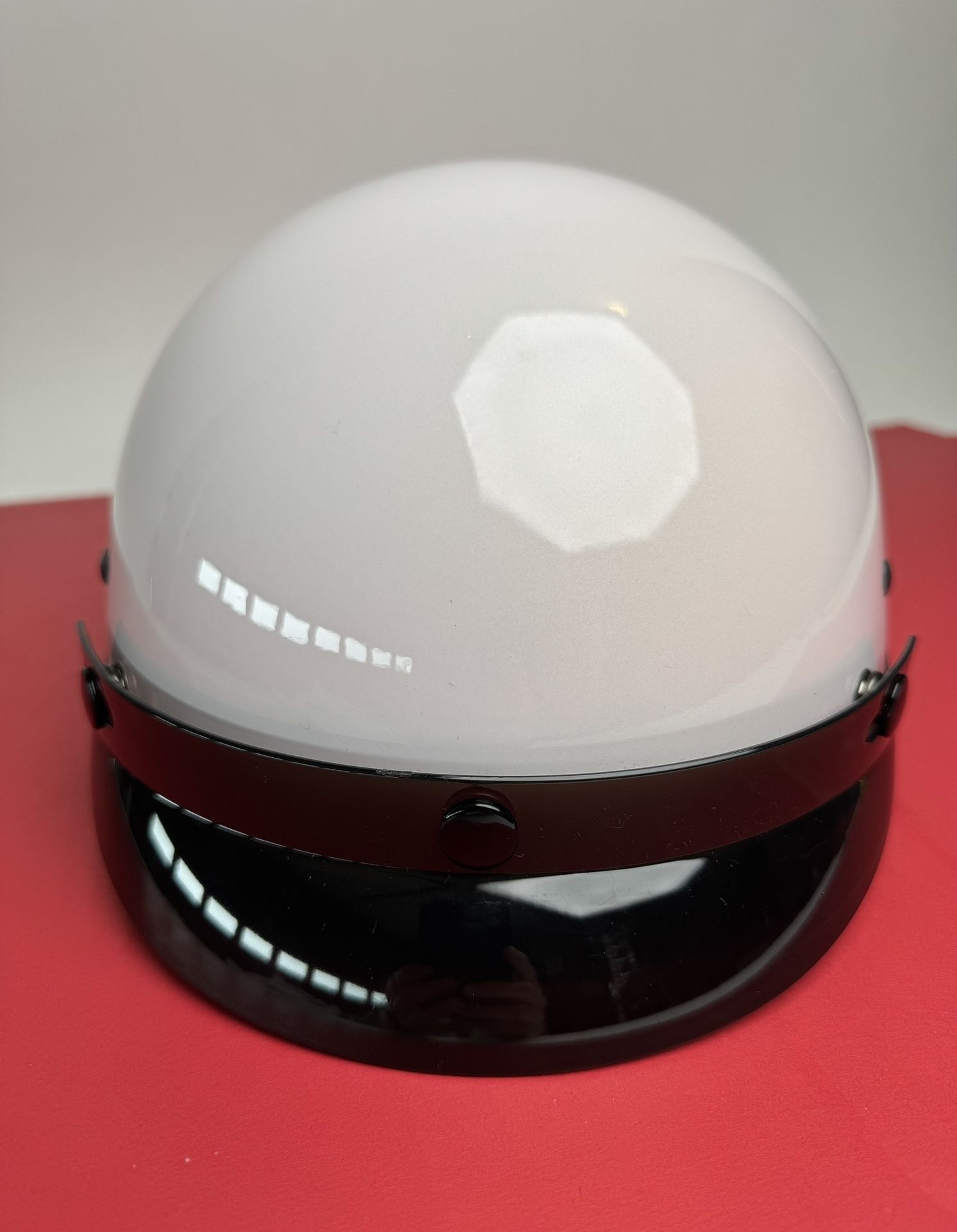 FULMER 302/REVEL GLOSS WHITE MOTORCYCLE HELMET/SIZE SMALL