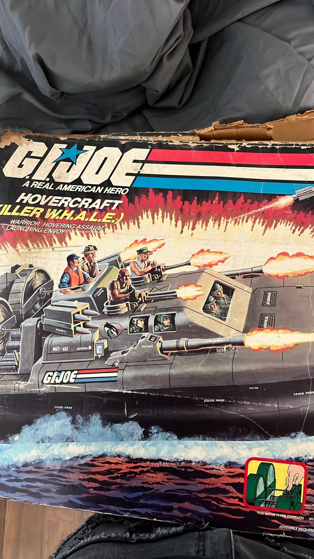Gijoe W.H.A.L.E. Hovercraft With Box Rare