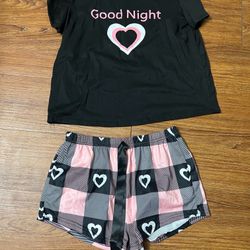 Used 1 Time Woman Pajam (2 Pieces ) Size L