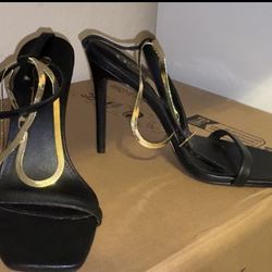 Black & Gold Heels 