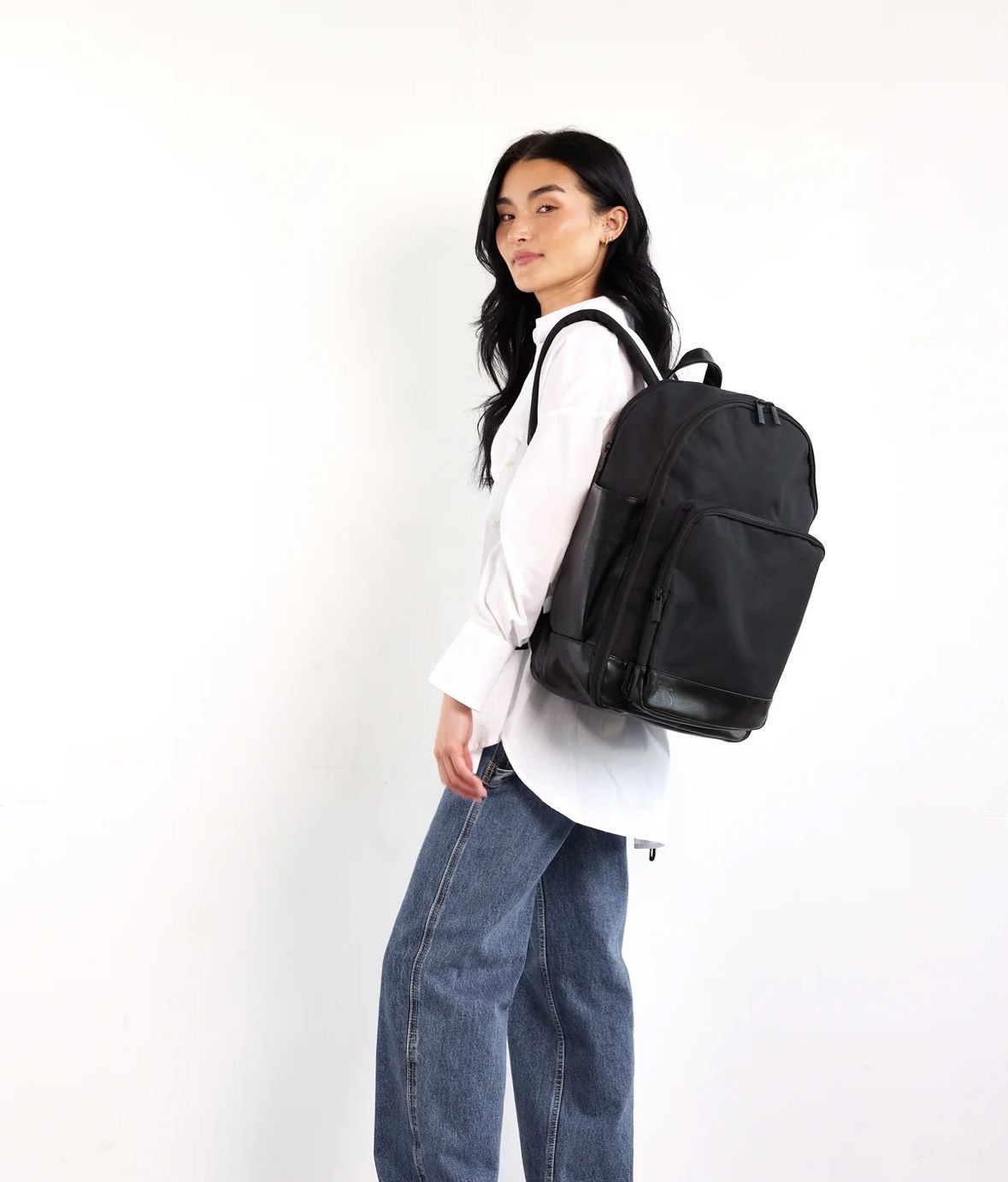 Beis black travel Backpack 