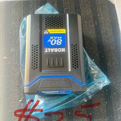 Batería nueva kobalt de 80 voltios solo agarra 2 barras de 3 de carga