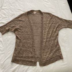Mossimo Supply Co Size S Small Ladies Brown Shrug Open Front 