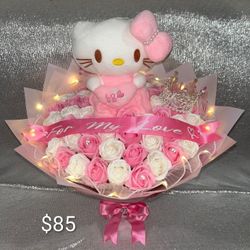 VALENTINE'S HELLO KITTY BOUQUET
