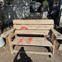 Rocking Bench used