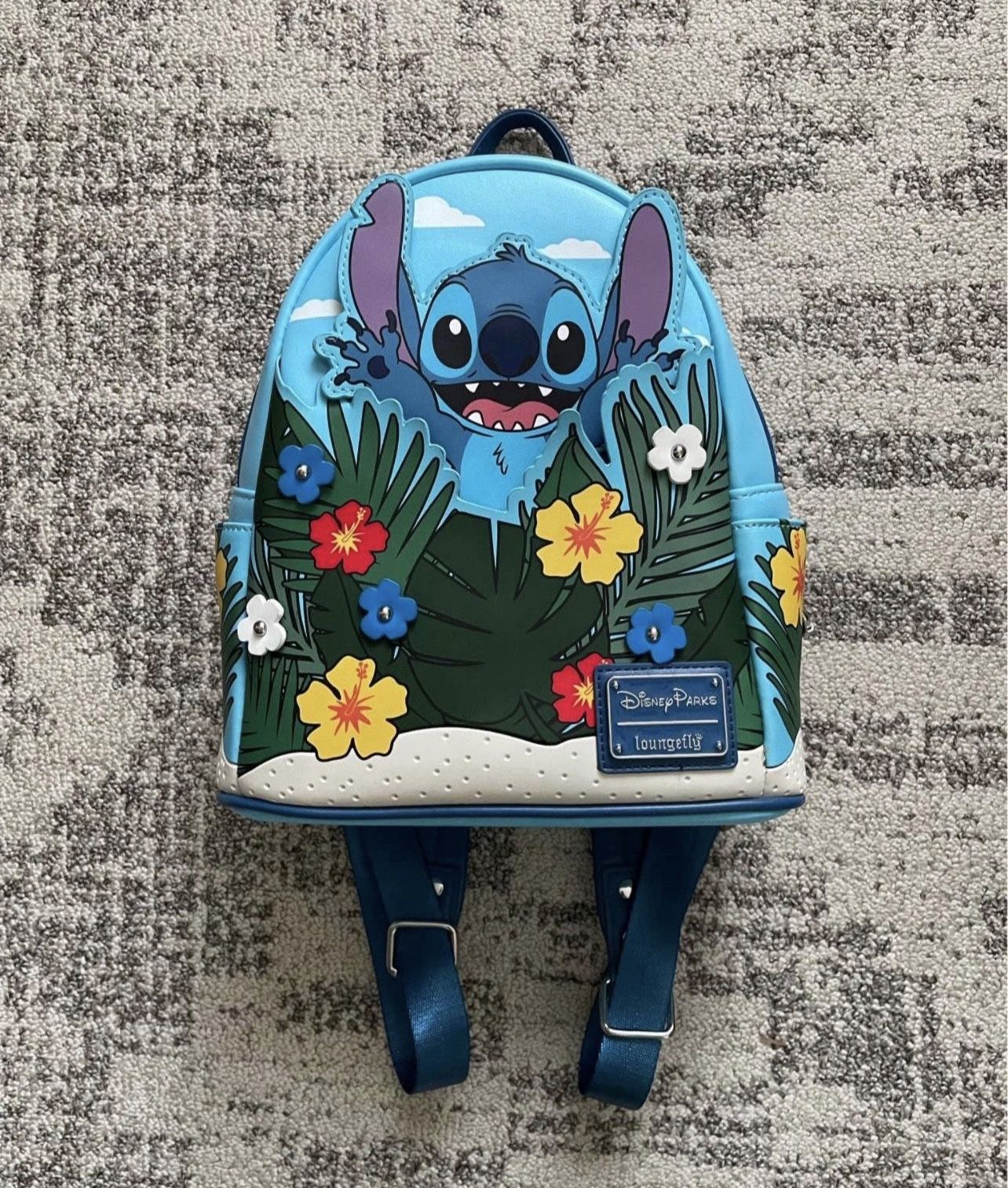 Disney Parks Stitch Hide-And-Seek Loungefly Mini Backpack in excellent condition