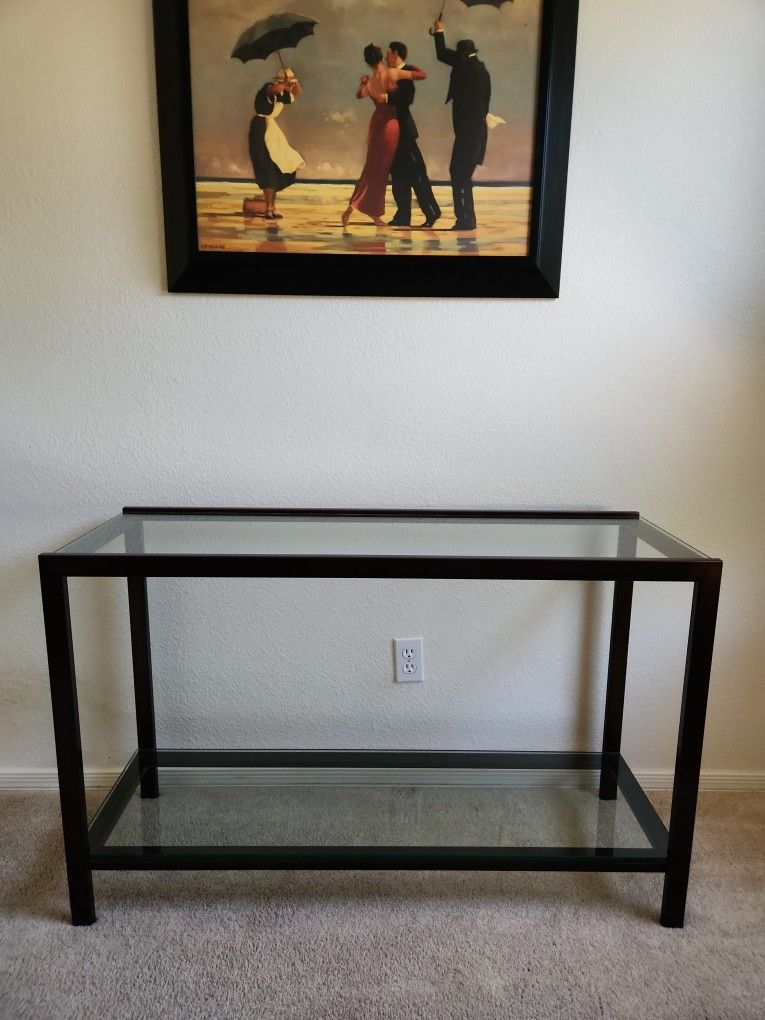 Crate and Barrel Console Table 
