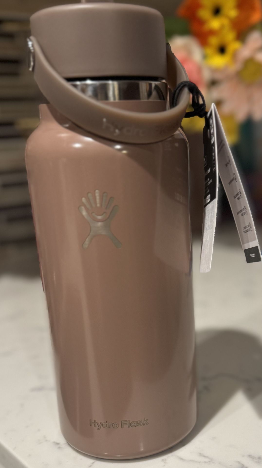 HYDRO FLASK 32 Ounce Wide Mouth Flex Straw Cap Water Bottle LIMITED EDITION  New