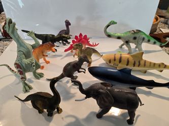 Dinosaurs Elephant Sharks Lizard Lots 13