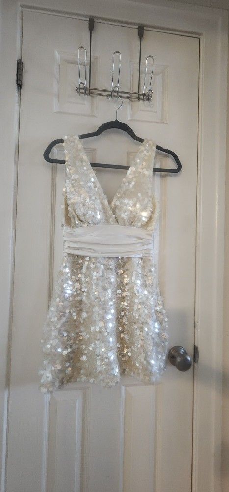 Junior Sequins Dress SMALL
