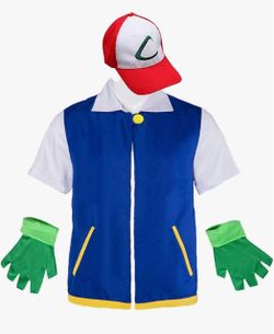 Pokemon Ash costume boys