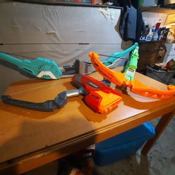Nerf Big Bow Lot Of Three Bow Blasters