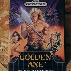 Golden Axe For Sega Genesis, CIB, Excellent Condition