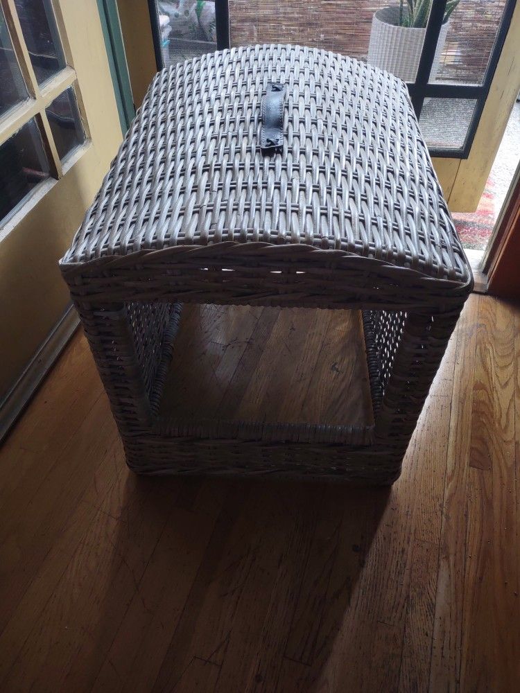 Wicker Litter box Cover Beautiful Boho Style
