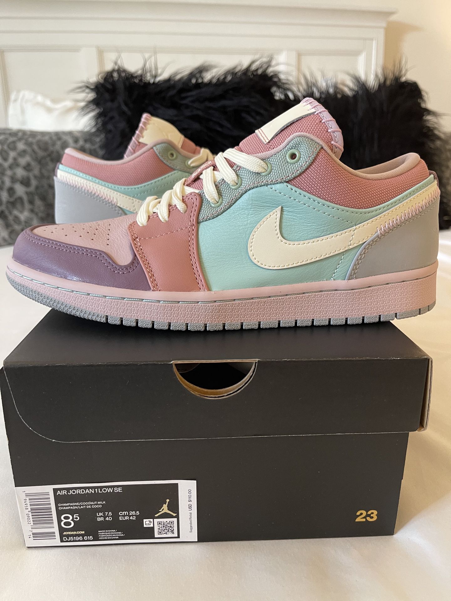 Size 8.5 And Size 7.5 Air Jordan 1 Easter Low Pastel