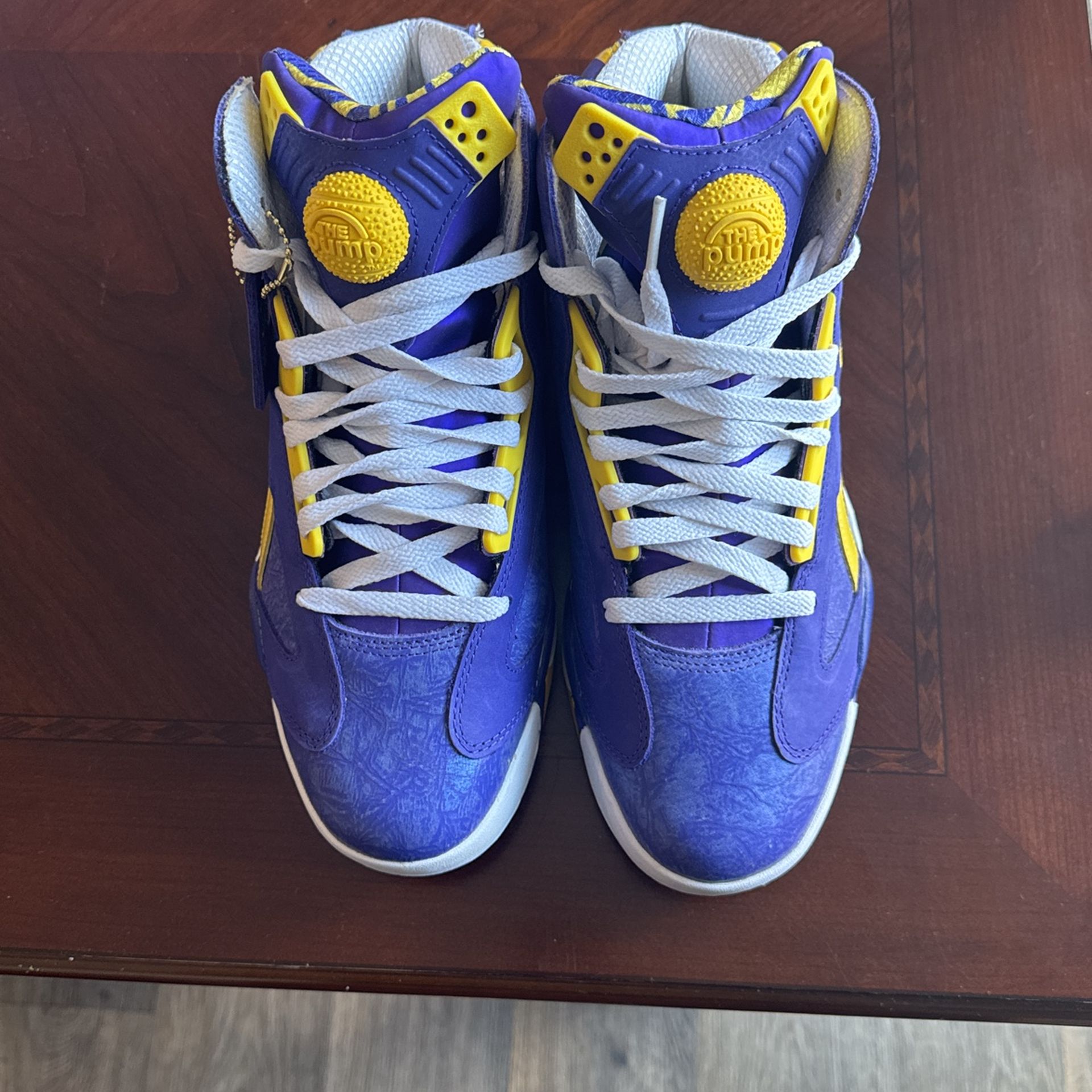 Reebok Shaq Attaq Pumps LSU Colorway Mens Size 9.5