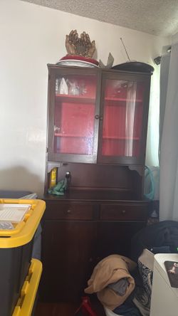 small china cabinet good condition
