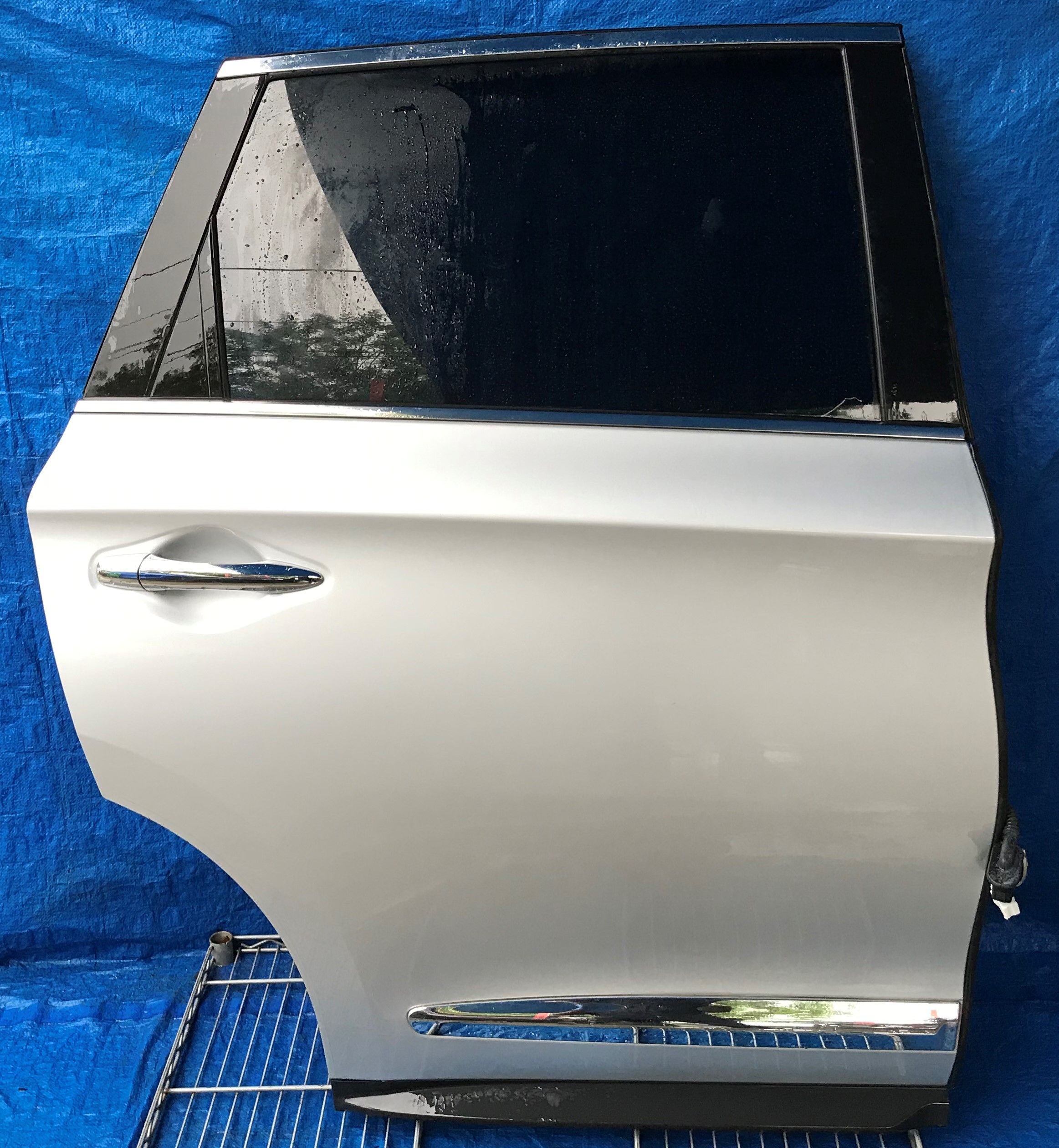 2013 INFINITI JX35 REAR RIGHT PASSENGER SIDE DOOR SILVER