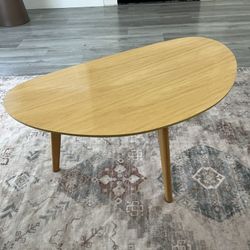 Small Oval Oak Coffee Table 