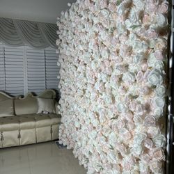 Special Event Flower Wall Backdrop