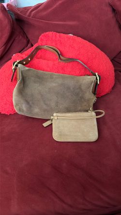 All Suede Coach Purse And Wallet