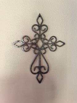 Wrought iron spanish style cross