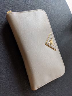 Prada Saffiano Zipper Wallet. Original Price ($850)