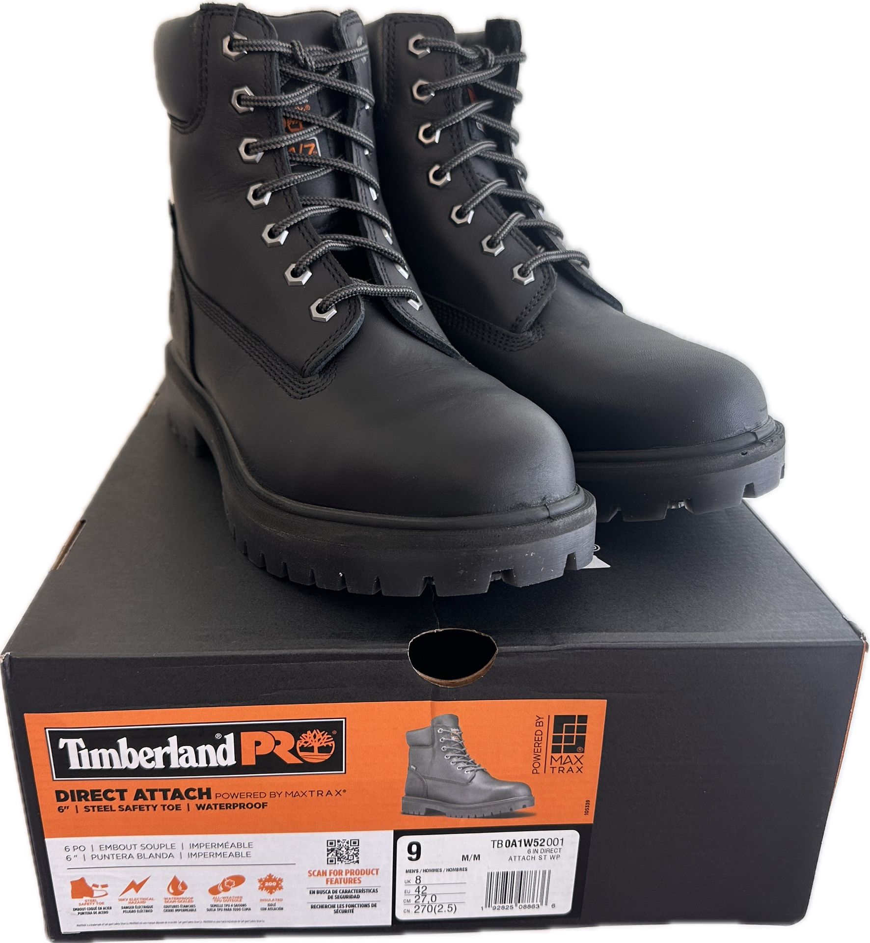 Timberland PRO 6” Direct Attach Men’s Size 9