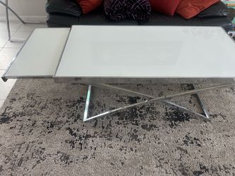 3-Piece modern chrome table set