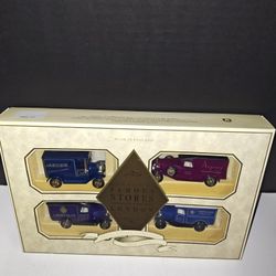 Lledo Diecast Toy Cars 4 Piece Van Set Models Of Famous Stores Of London LS2004