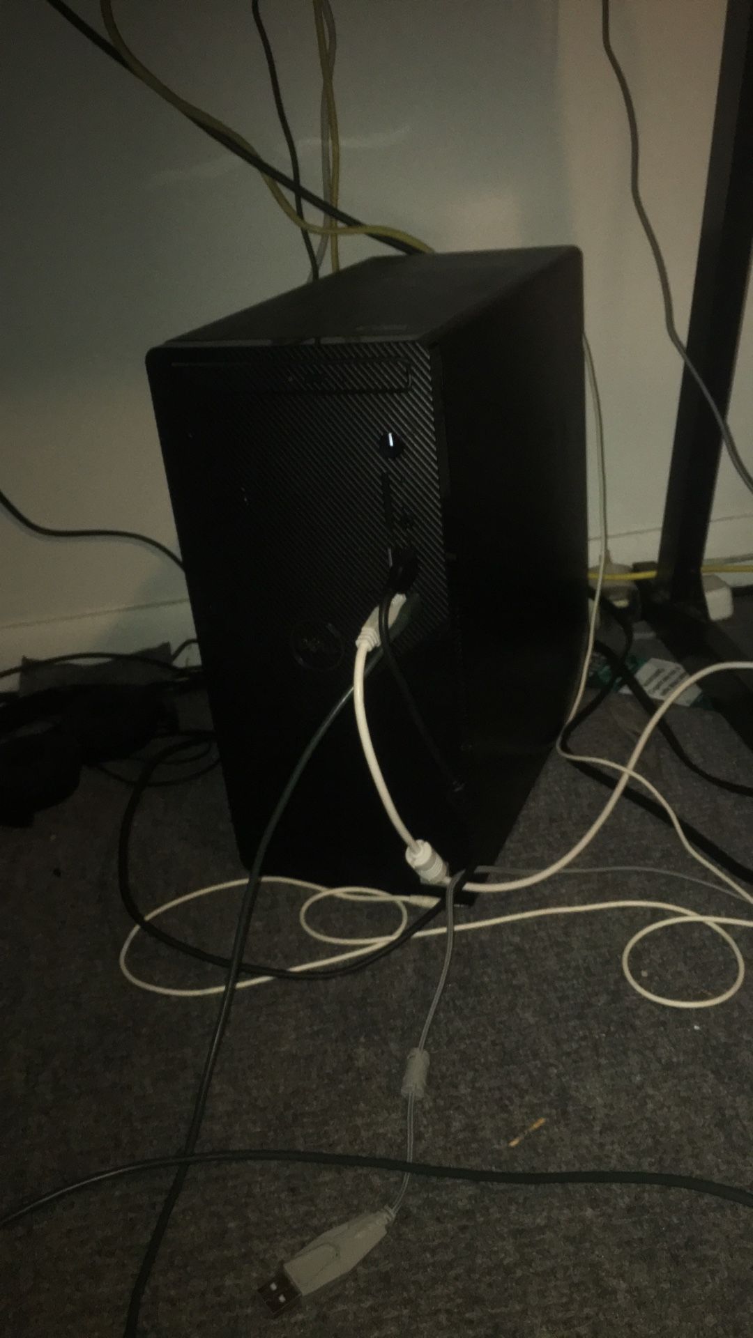 office computer with led keyboardand mouse