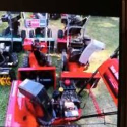 Snowblowers. 