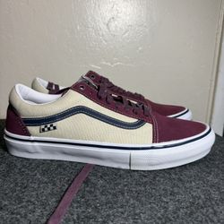 Vans Old Skool Burgundy Low Size 10.5 