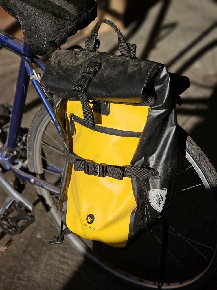 27L Yellow Waterproof Bike Saddle Bag