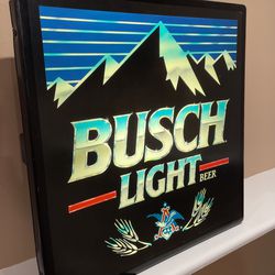 Rare Busch Light Sign Thumbnail