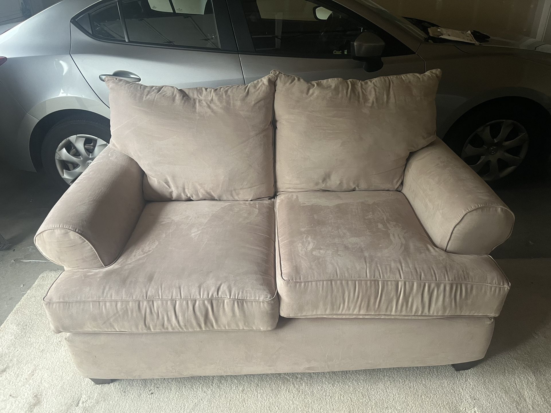 Beige Love Seat
