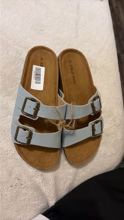 Light blue sandals