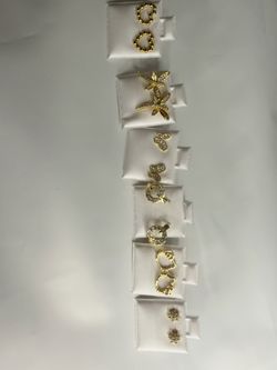 Gold plated earrings