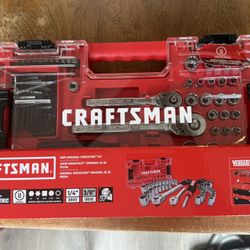 CRAFTSMAN Mechanics Tool Set, 1/4 and 3/8 Inch Drive, 68pc/sae/metric