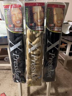 X-Pression Premium Ultra Braid Hair – Multiple Colors (1, 1B, 2, 4, 24, 27, 33, 99J, 118)