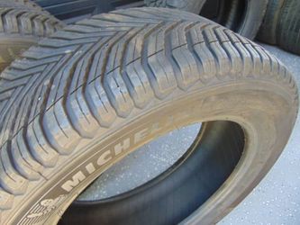 4 Used 255 55 19 Michelin CrossClimate2 Tires 111V XL 9/32nds Date 2025