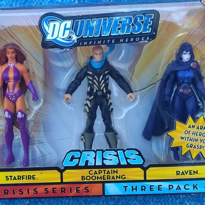 DC Universe Crisis Action Figure 3 Pack #4 MIP Mattel 2008